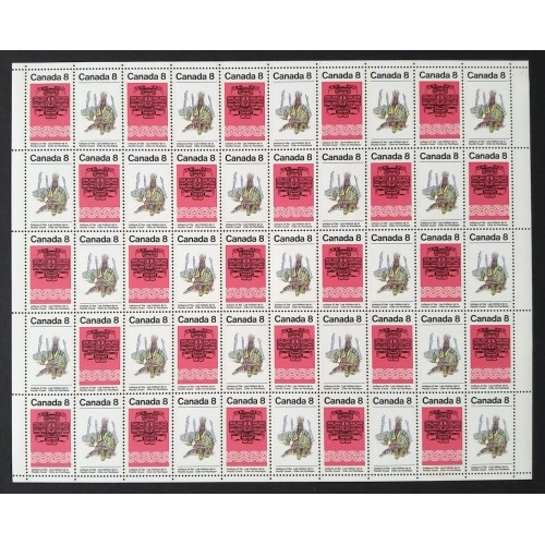 Canada 573a MF Sheet Field Stock MNH