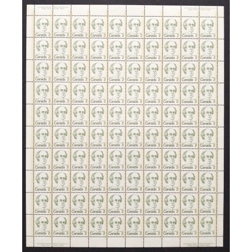 Canada 587xi Sheet Plate No. 1 MNH