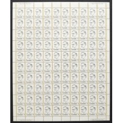Canada 589 Sheet Plate No. 1 MNH