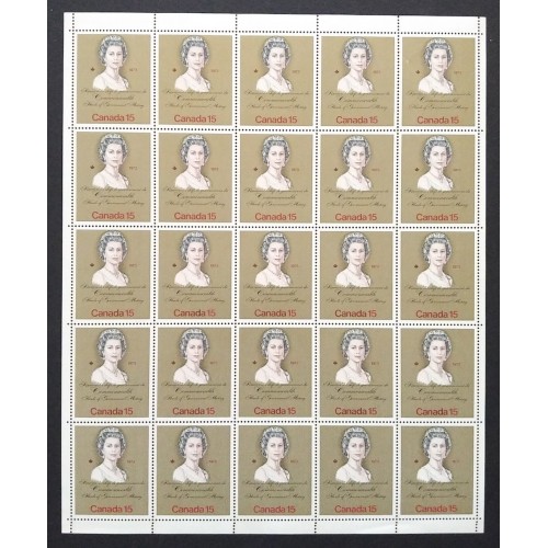 Canada 621ii Sheet Field Stock MNH