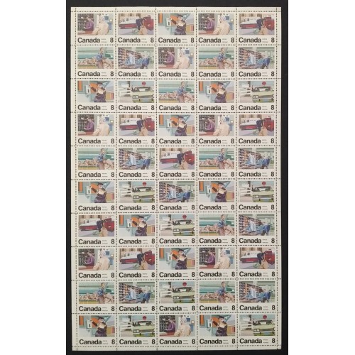 Canada 639a Sheet Field Stock MNH