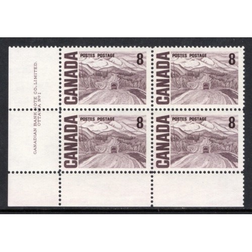 Canada 461 Plate Block LL No. 1 VF MNH
