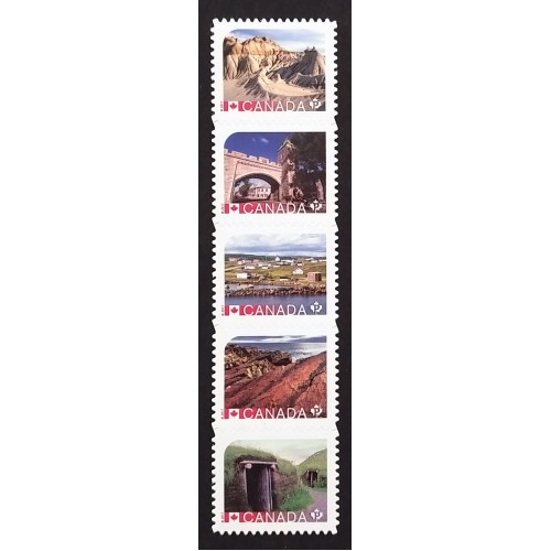 Canada 2968i Die Cut Strip VF MNH