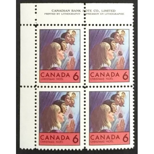 Canada 503 Plate Block UL VF MNH