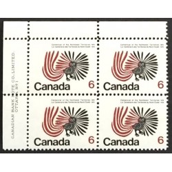Canada 506 Plate Block UL VF MNH