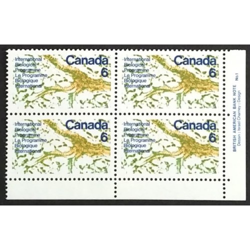 Canada 507 Plate Block LR No. 1 VF MNH