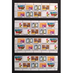 Canada 523a Plate Blocks Matched Set VF MNH