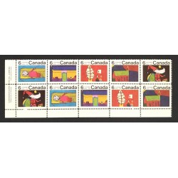 Canada 528a Plate Block LL VF MNH