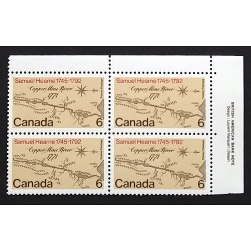 Canada 540 Plate Block UR VF MNH