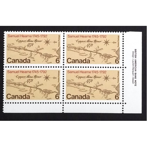 Canada 540 Plate Block LR VF MNH