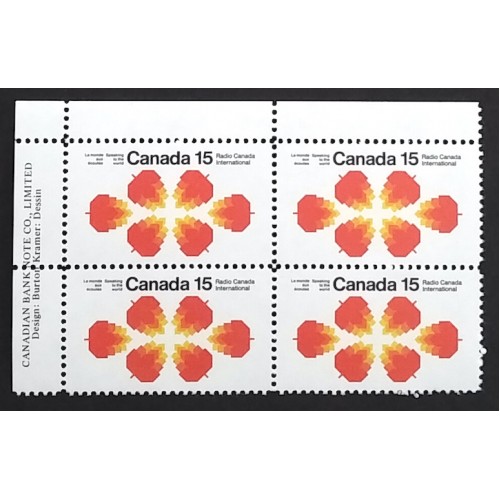 Canada 541 Plate Block UL VF MNH