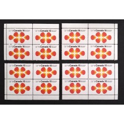 Canada 541 Corner Blocks Matched Set VF MNH