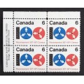 Canada 542 Plate Block UL VF MNH