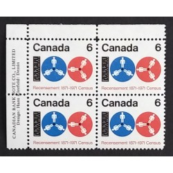 Canada 542 Plate Block UL VF MNH