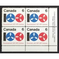 Canada 542 Plate Block LR VF MNH