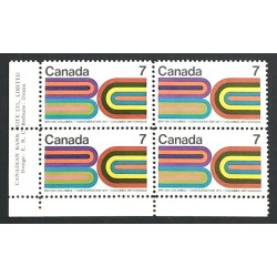 Canada 552 Plate Block LL VF MNH