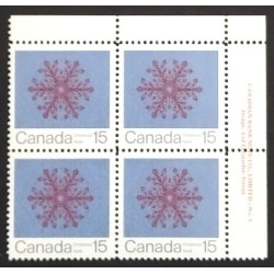 Canada 557 Plate Block UR VF MNH
