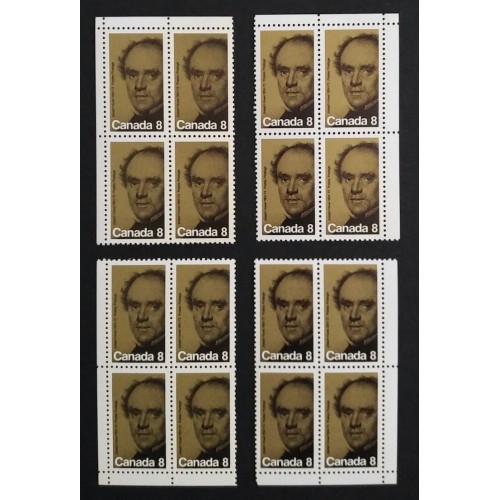 Canada 616 Corner Blocks Matched Set VF MNH