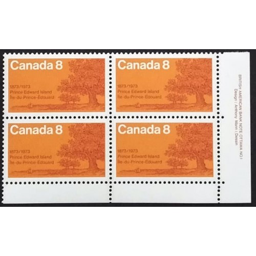Canada 618 Plate Block LR VF MNH