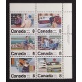 Canada 639a Plate Block UR VF MNH