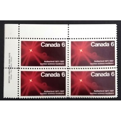 Canada 534 Plate Block UL VF MNH