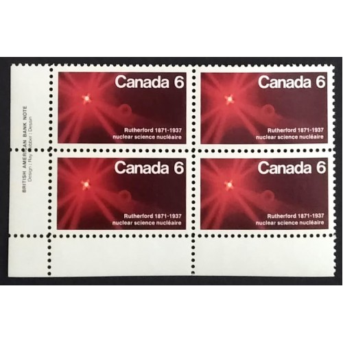 Canada 534 Plate Block LL VF MNH