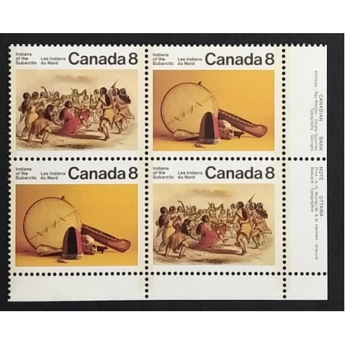 Canada 575a Plate Block LR VF MNH