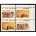 Canada 575aii Plate Block UR VF MNH