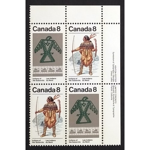 Canada 577a Plate Block UR VF MNH