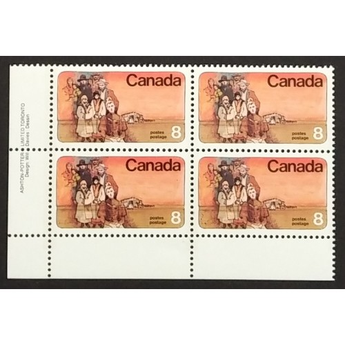 Canada 643 Plate Block LL VF MNH