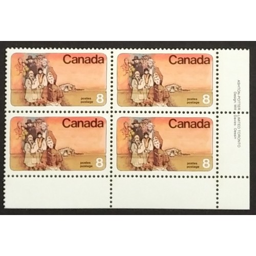 Canada 643 Plate Block LR VF MNH