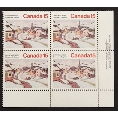 Canada 653 Plate Block LR VF MNH