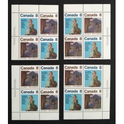 Canada 659a Plate Blocks Matched Set VF MNH