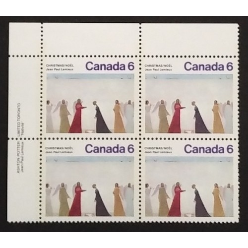 Canada 650 Plate Block UL VF MNH