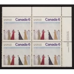 Canada 650 Plate Block UR VF MNH