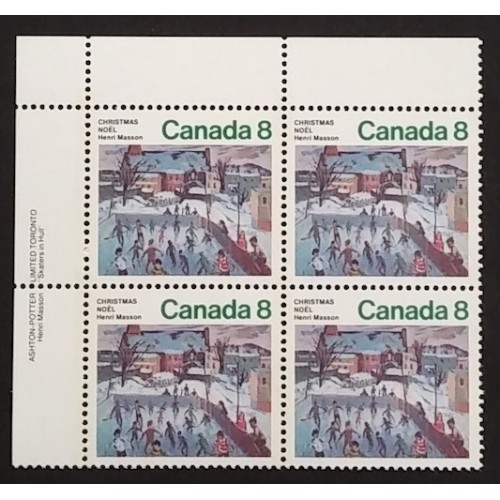 Canada 651 Plate Block UL VF MNH