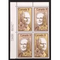 Canada 663a Plate Block UL No. 1 VF MNH