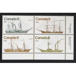 Canada 673ai Plate Block LR No. 1 VF MNH