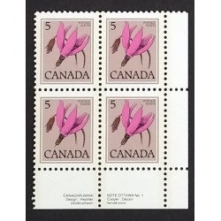 Canada 710 Plate Block LR No. 1 VF MNH