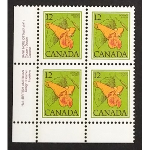 Canada 712-LF Plate Block LL No. 1 VF MNH