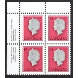 Canada 716 Plate Block UL No. 1 VF MNH