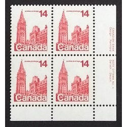 Canada 715 Plate Block LR No. 4 VF MNH
