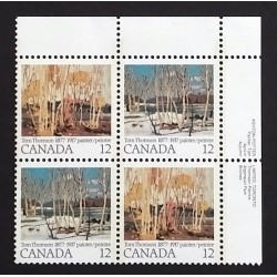 Canada 734a Plate Block UR VF MNH