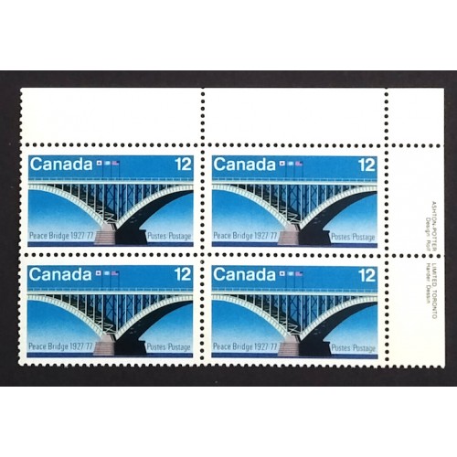 Canada 737 Plate Block UR VF MNH