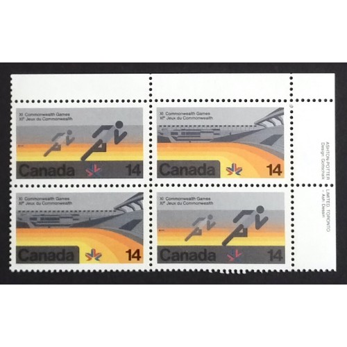 Canada 760a Plate Block UR VF MNH