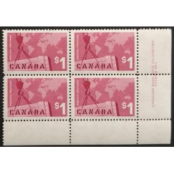 Canada 411 Plate Block LR No. 1 VF MNH