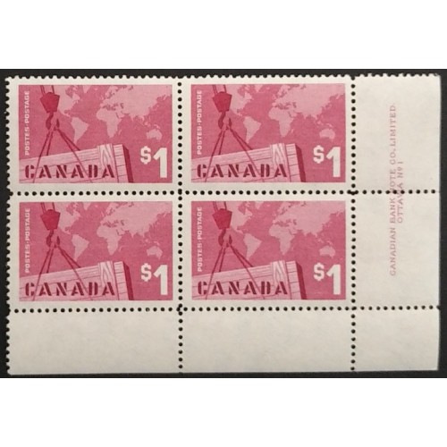 Canada 411 Plate Block LR No. 1 VF MNH