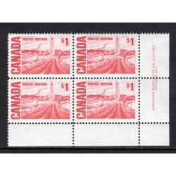 Canada 465Bi Plate Block LR No. 1 VF MNH