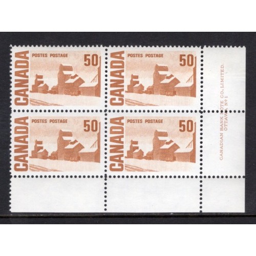 Canada 465Ai Plate Block LR No. 1 VF MNH