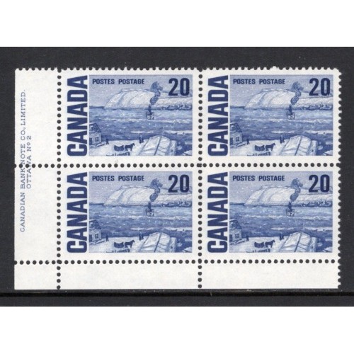 Canada 464iii Plate Block LL No. 2 VF MNH